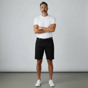 Tiger Horse Mens Black‎ Perfect Fit Denim Shorts Size 34 Inseam 6